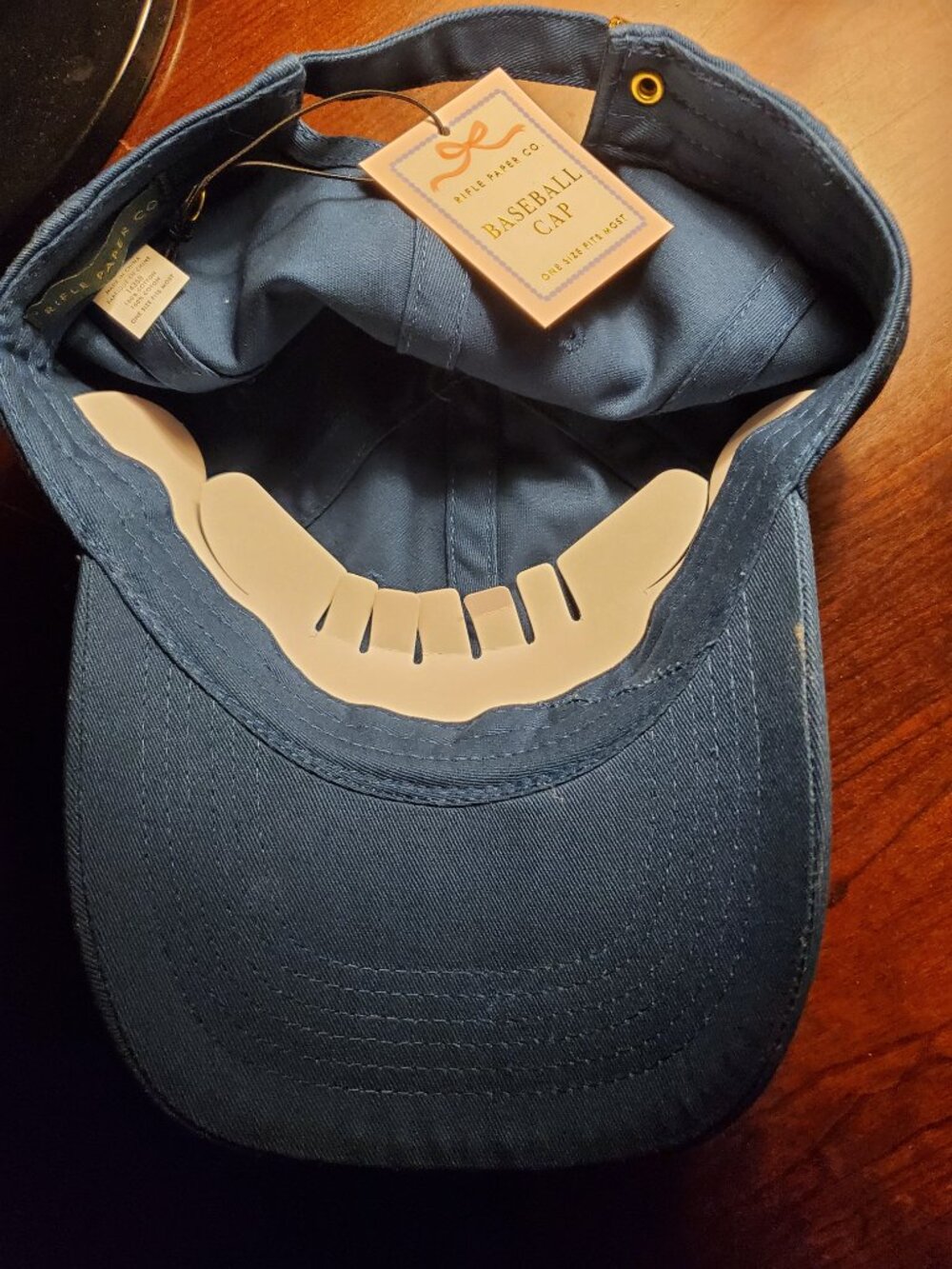 Rifle Paper Co Book Club Embroidered Baseball Cap Bronte Austin - Picture 4 of 5